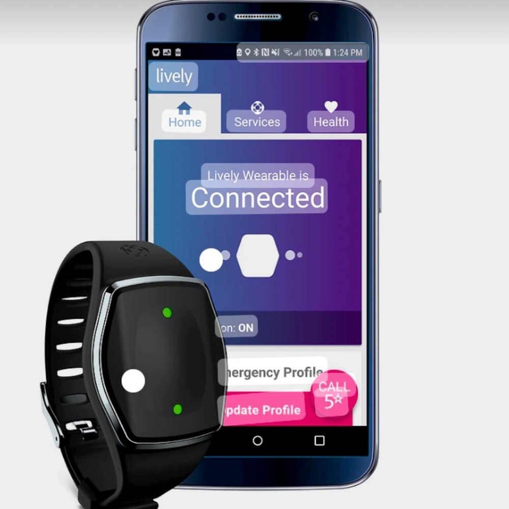 Great Call Lively Wearable2 Medical Alert Device w/ Fitness Tracker
